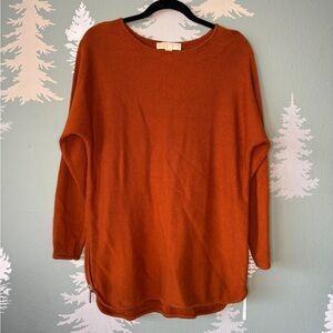 Michael Kors Vibrant Orange Knit Sweater